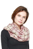 Soft Plaid Infinity Scarf