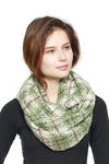 Soft Plaid Infinity Scarf