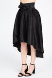 Taffeta High-low Skirt