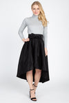 Taffeta High-low Skirt