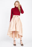 Taffeta High-low Skirt