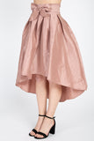 Taffeta High-low Skirt