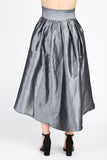 Taffeta High-low Skirt