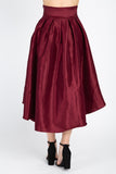 Taffeta High-low Skirt