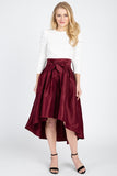 Taffeta High-low Skirt