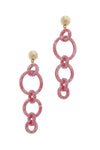 Multi Resin Round Chain Fashion Earring