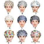 Floral Print Adjustable Scrub Hats