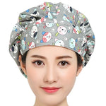 Floral Print Adjustable Scrub Hats