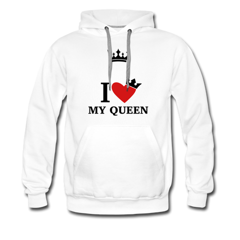 Valentine’s Men’s Premium Hoodie - white