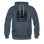 Customized Men’s Premium Hoodie - heather denim